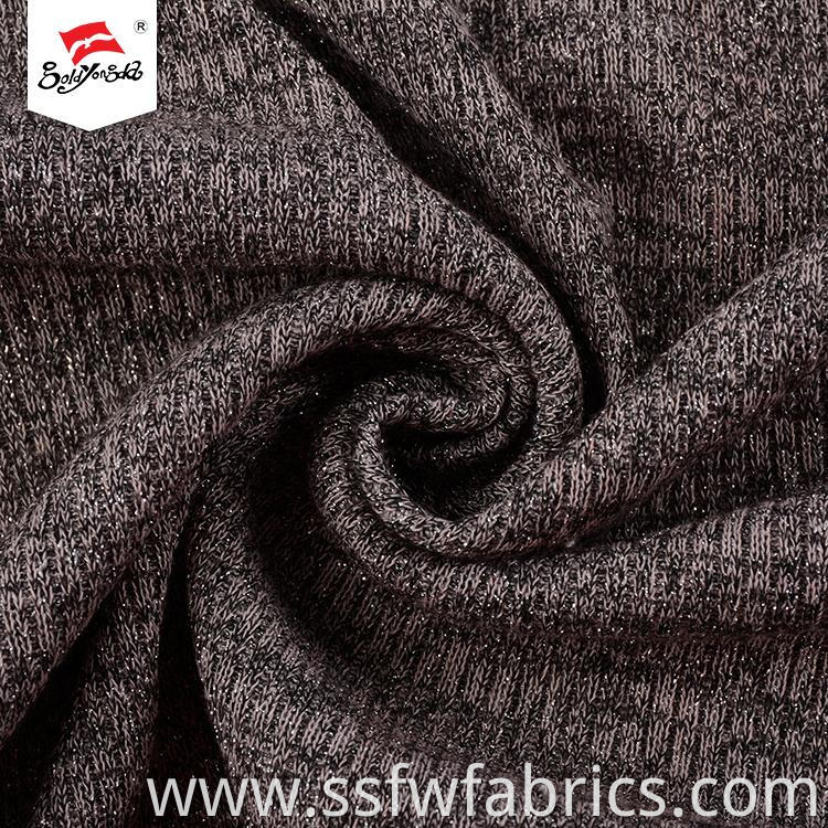 Comfortable Metallic Knitted Fabric
